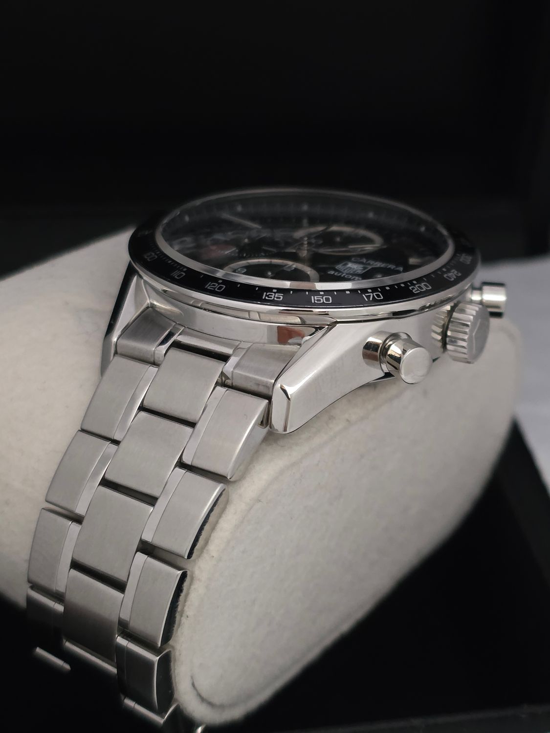 TAG Heuer Carrera CV2010 Chronograph, Black Watch - 2011 Box &amp; Papers