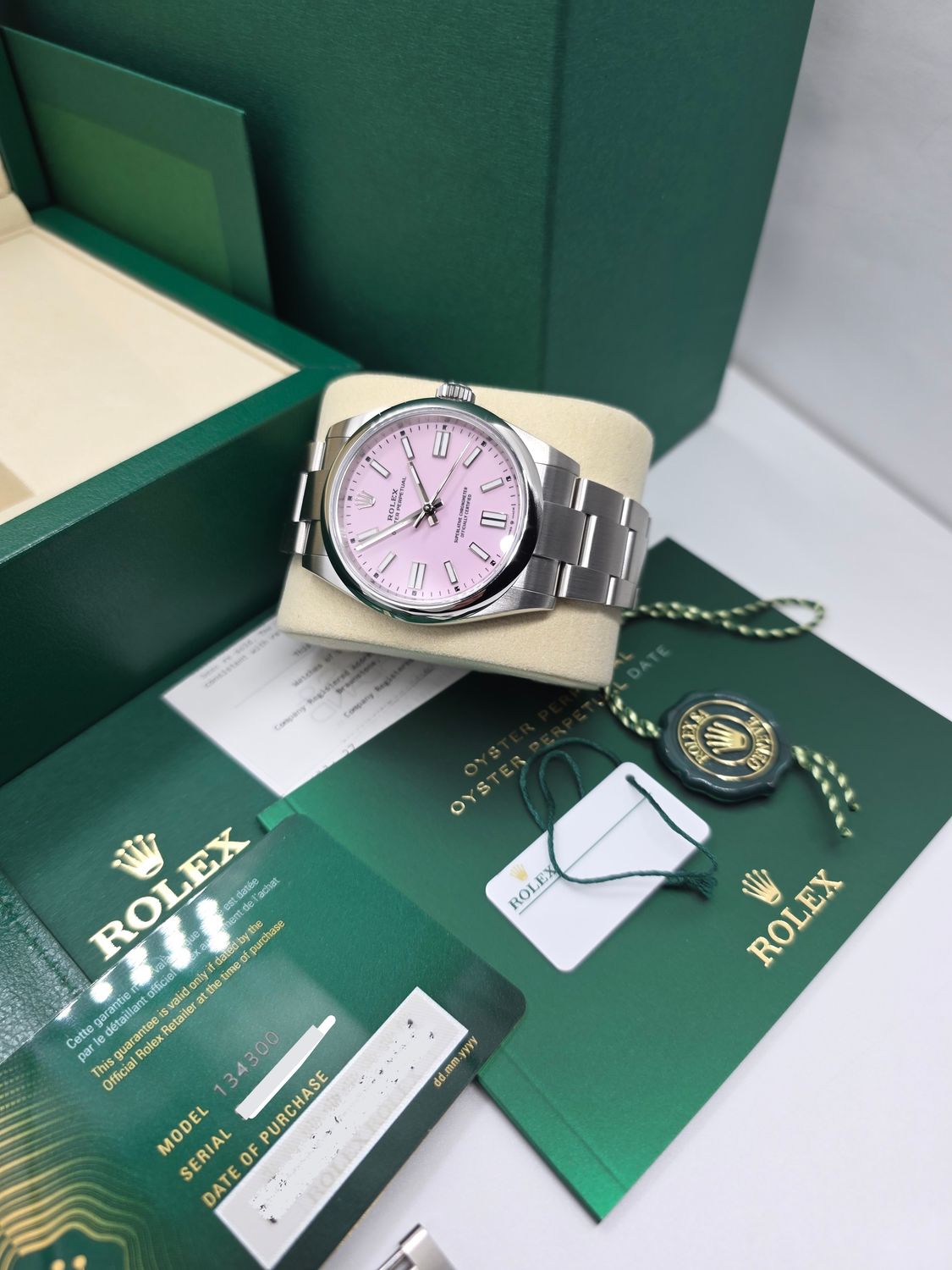 Rolex Oyster Perpetual Candy Pink 41mm, Ref 134300 - 2026 Full Set, Unworn