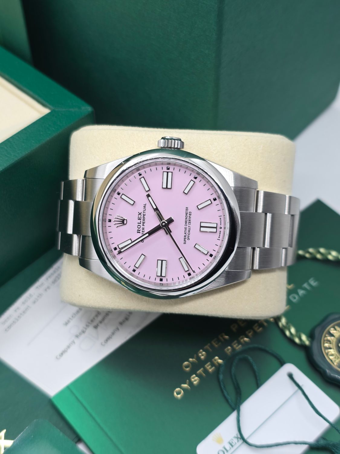 Rolex Oyster Perpetual Candy Pink 41mm, Ref 134300 - 2026 Full Set, Unworn