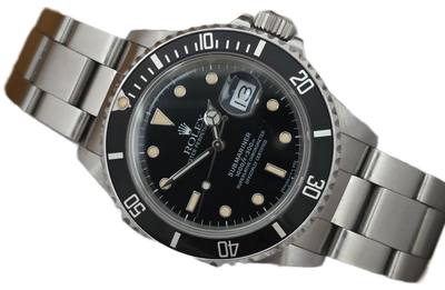 Rolex Submariner Date 168000, Black Watch - Rare & Unpolished condition Rolex Submariner Date 168000, Black Watch - Rare & Unpolished condition