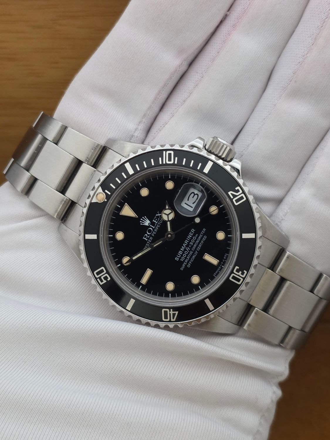 Rolex Submariner Date 168000 'Triple Zero' Watch - Rare &amp; Unpolished condition