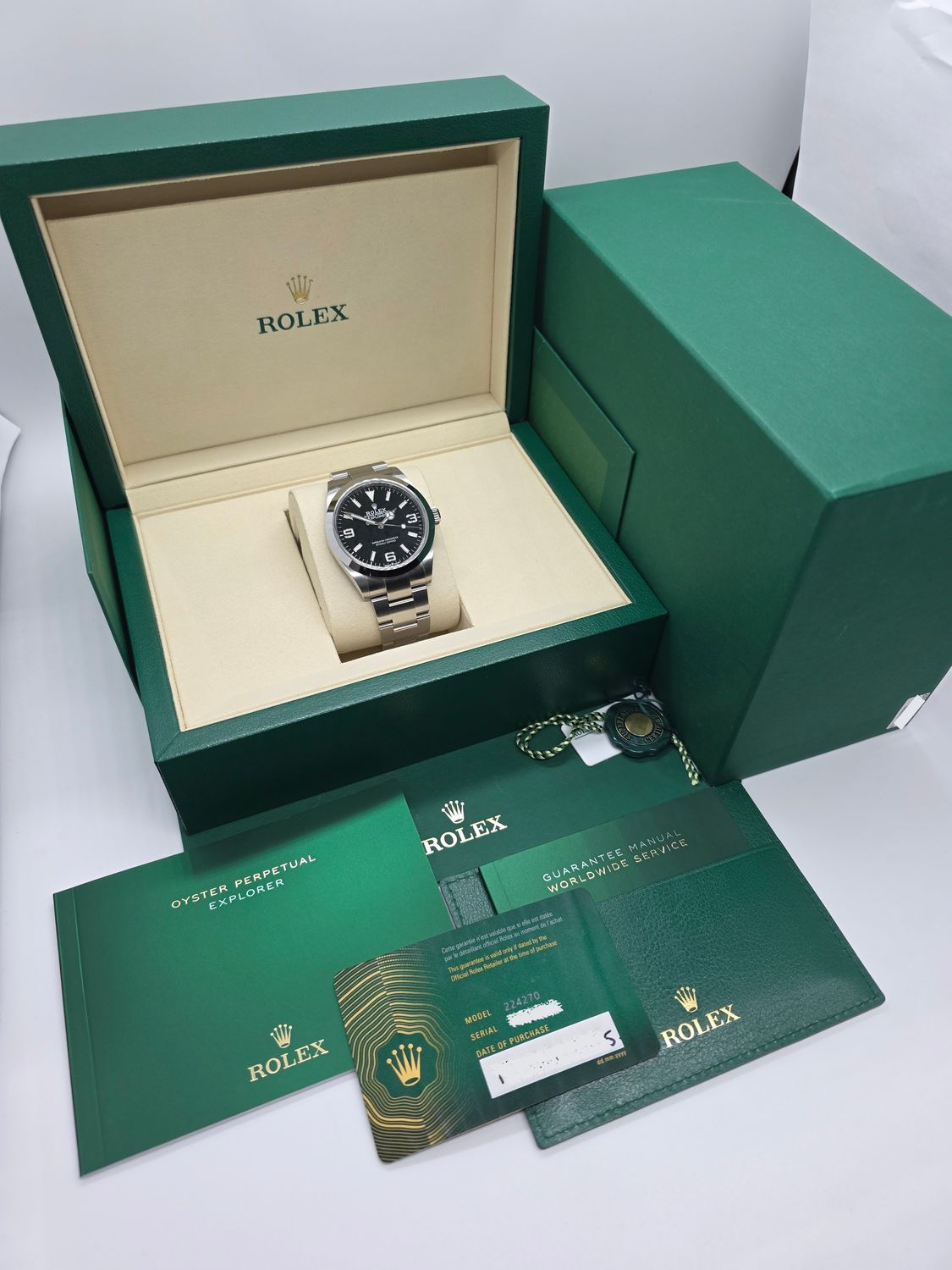Rolex Explorer 40 224270 Black Dial Watch, 2025 Full Set