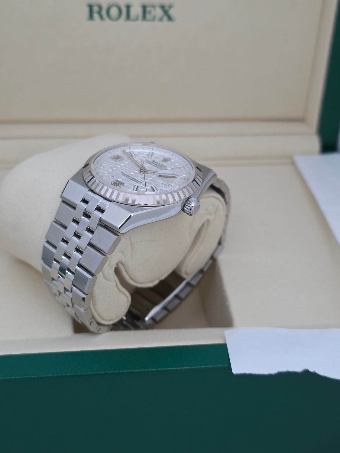 Rolex Land Dweller 127234 Watch 36mm, 2026 Full Set Unworn, 18k Gold Bezel