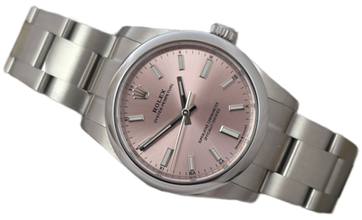 Rolex Oyster Perpetual 124200 34mm Pink Dial 2022 Full Set, Original Receipt