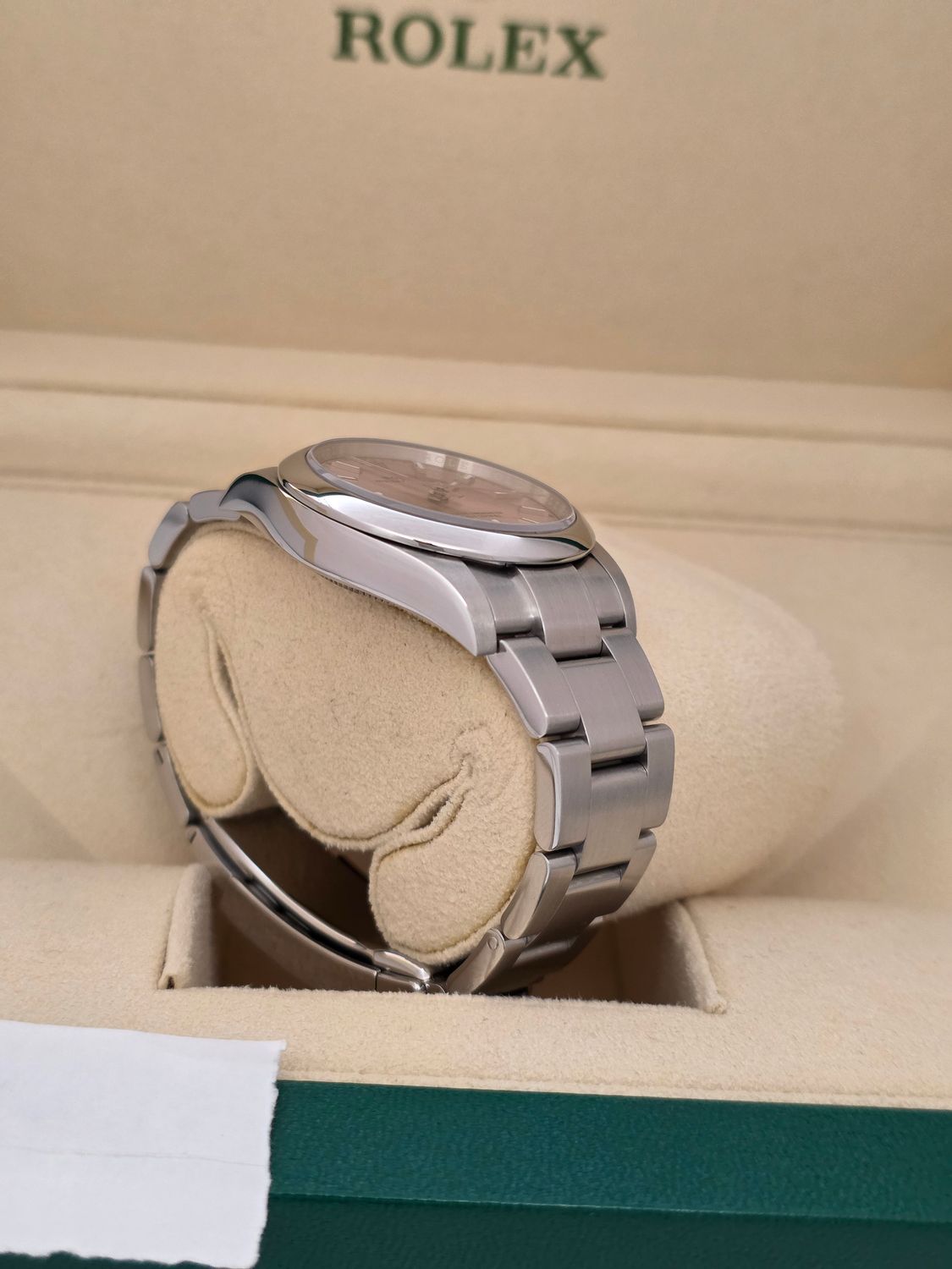 Rolex Oyster Perpetual 124200 34mm Pink Dial 2022 Full Set, Original Receipt