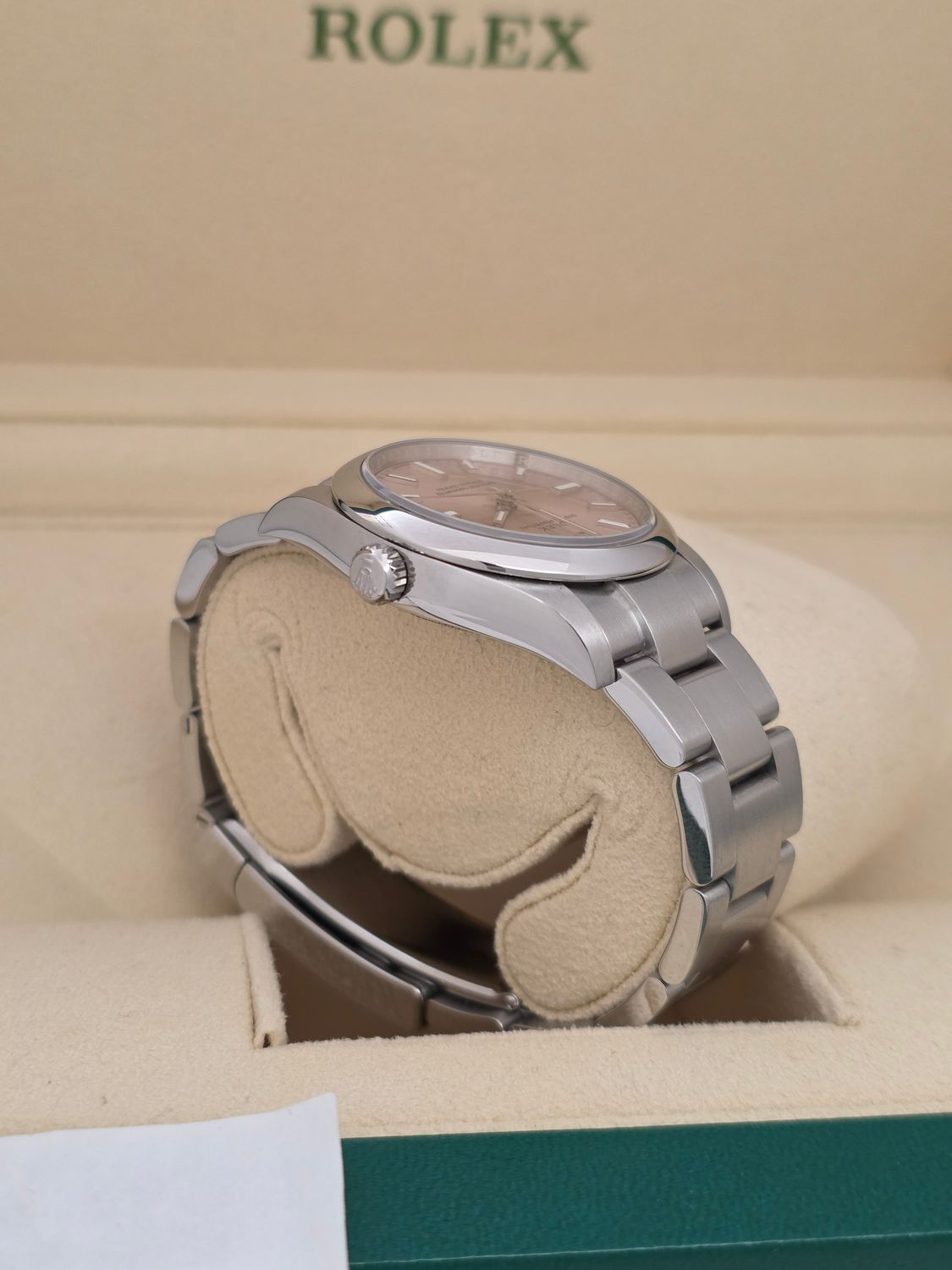 Rolex Oyster Perpetual 124200 34mm Pink Dial 2022 Full Set, Original Receipt