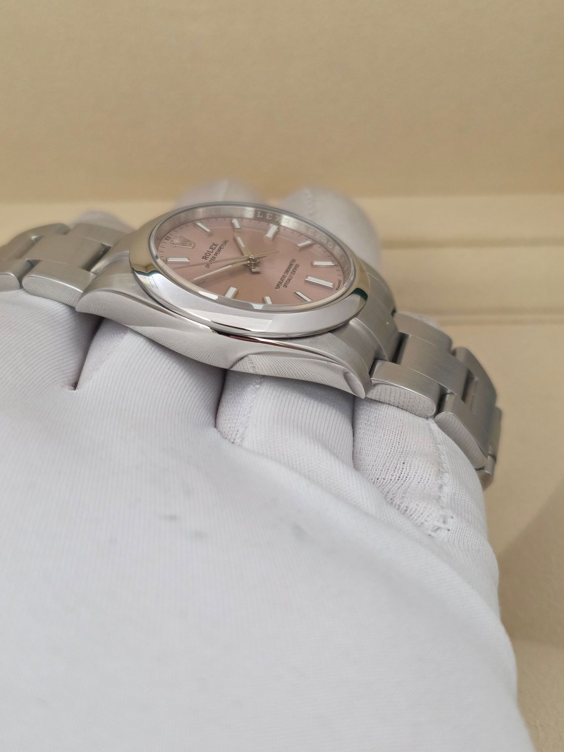 Rolex Oyster Perpetual 124200 34mm Pink Dial 2022 Full Set, Original Receipt