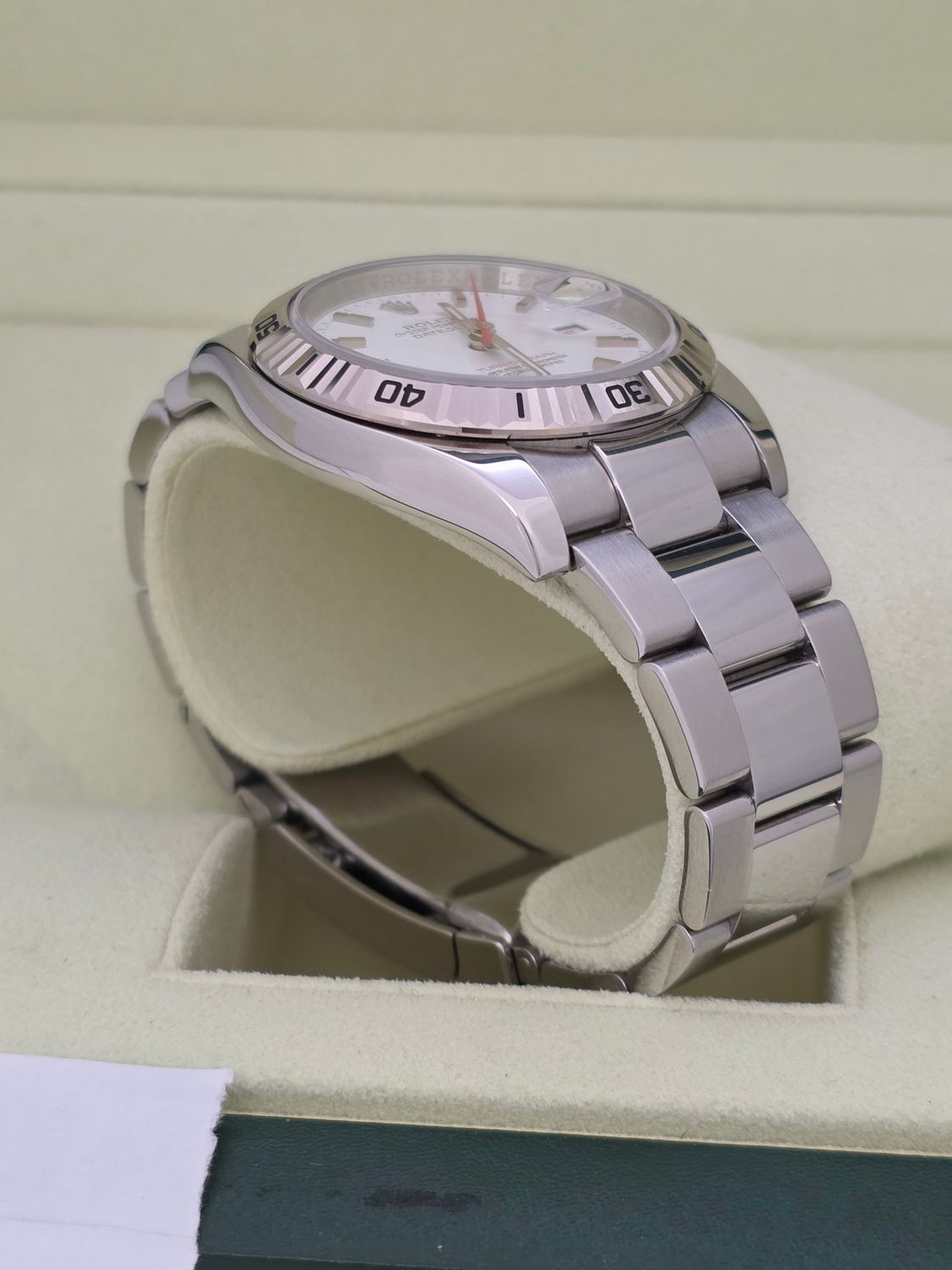 Rolex Datejust 116264 Turn-O-Graph - 2005, NOS Full Set 36mm White Dial