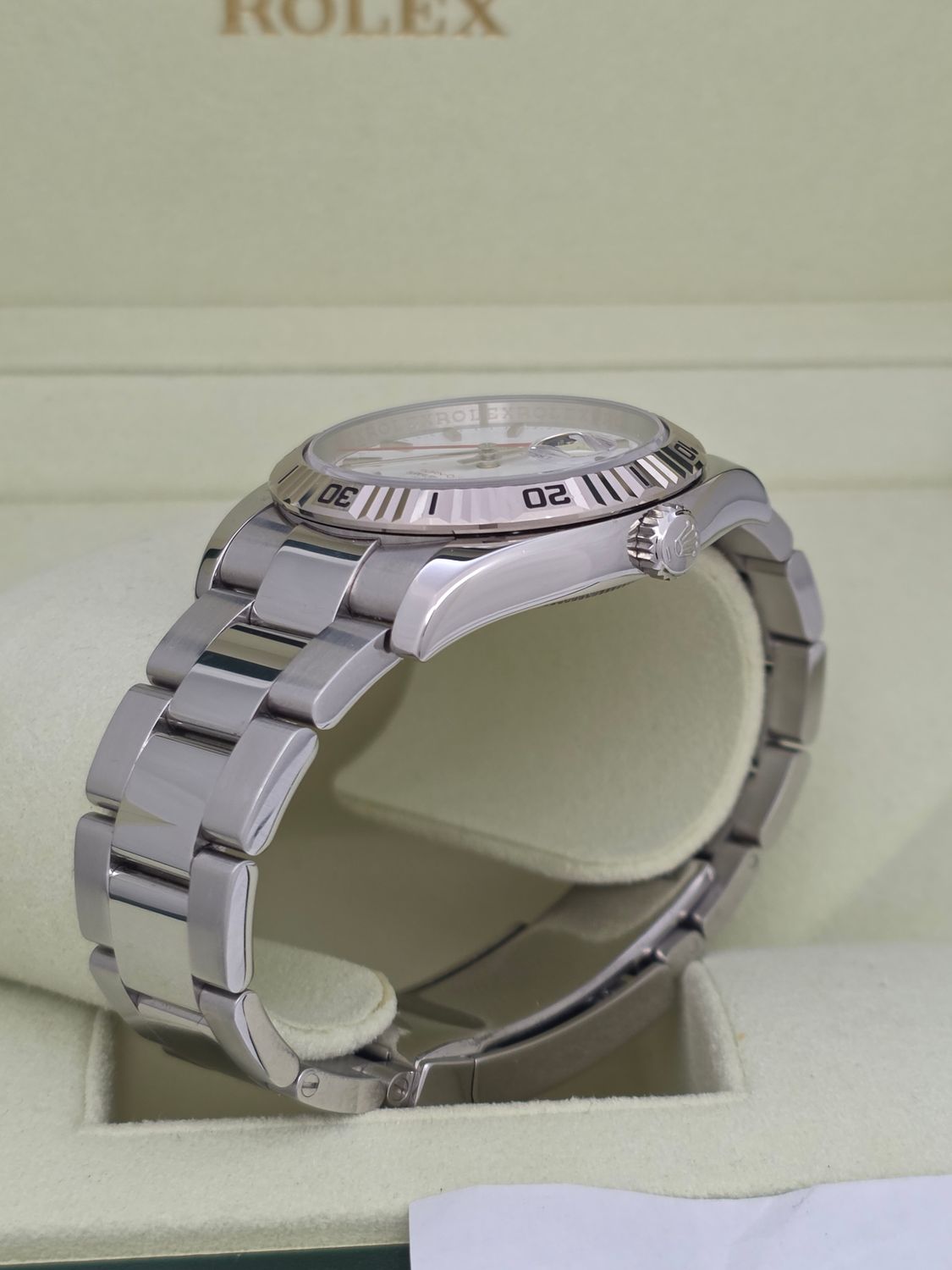 Rolex Datejust 116264 Turn-O-Graph - 2005, NOS Full Set 36mm White Dial