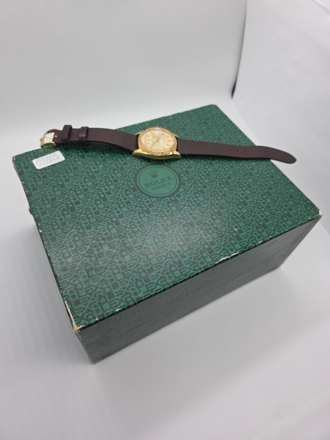 Rolex DayDate 1803 36mm, 18K Gold Original Dial, Circa 1968 Box &amp; Booklets