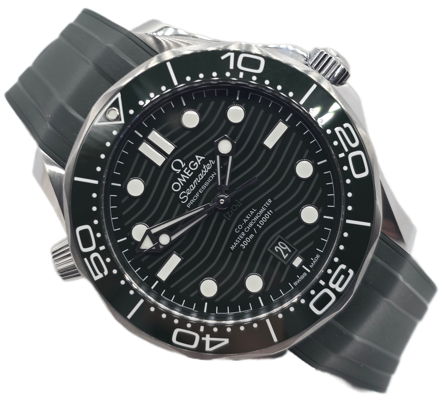 OMEGA Seamaster Diver 300m Green Watch - 210.32.42.20.10.001, 2022 Full Set