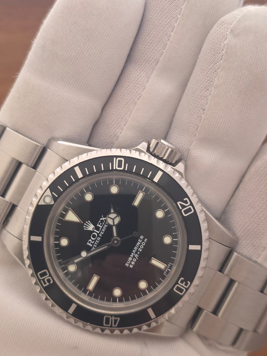 Rolex Submariner 5513 Black Watch, 1987 Full Set, Collectors Set