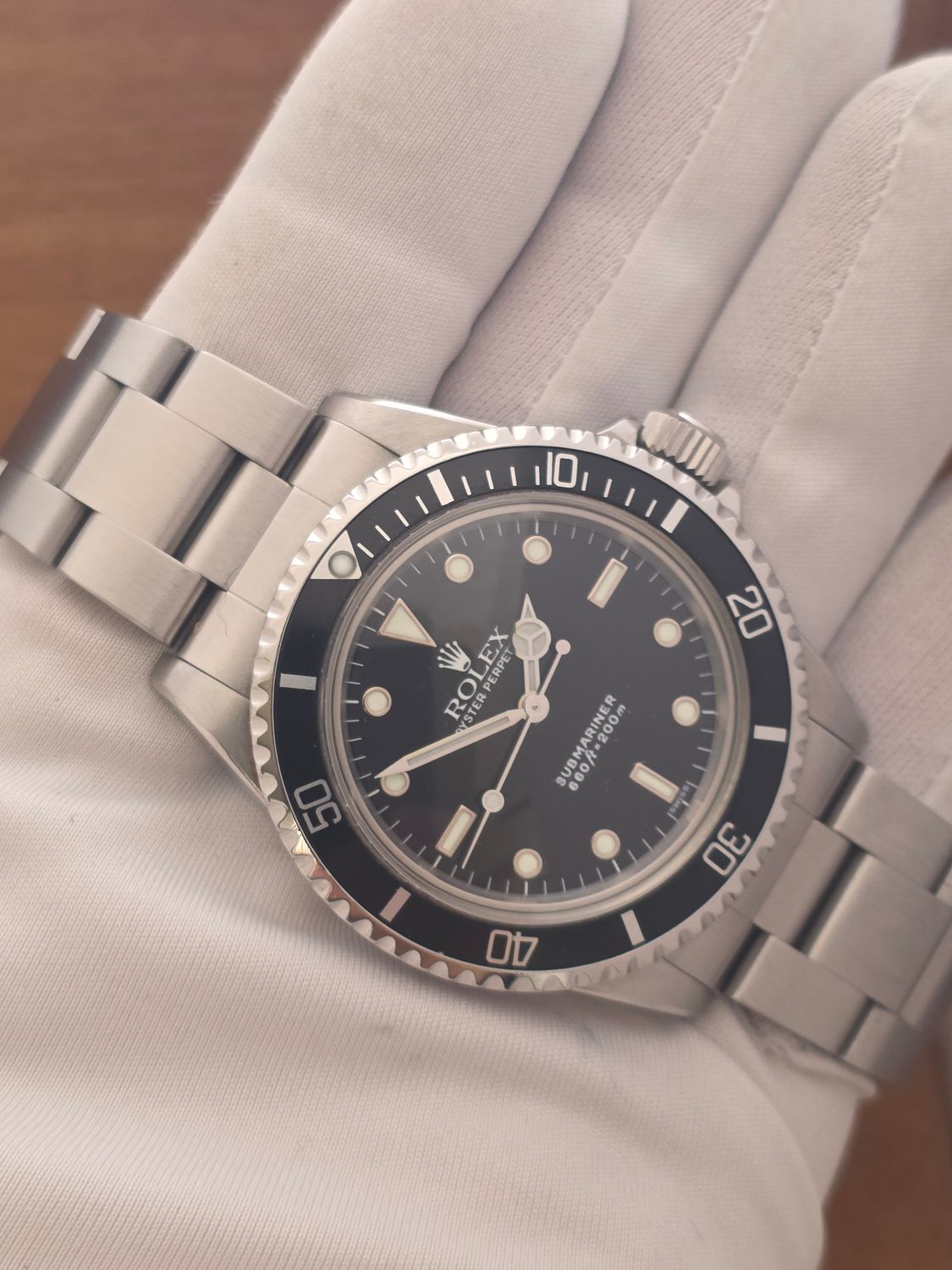 Rolex Submariner 5513 Black Watch, 1987 Full Set, Collectors Set