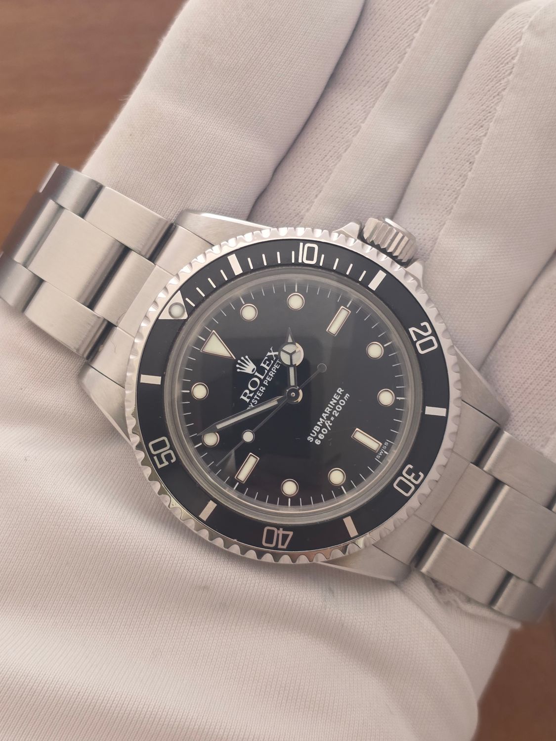 Rolex Submariner 5513 Black Watch, 1987 Full Set, Collectors Set