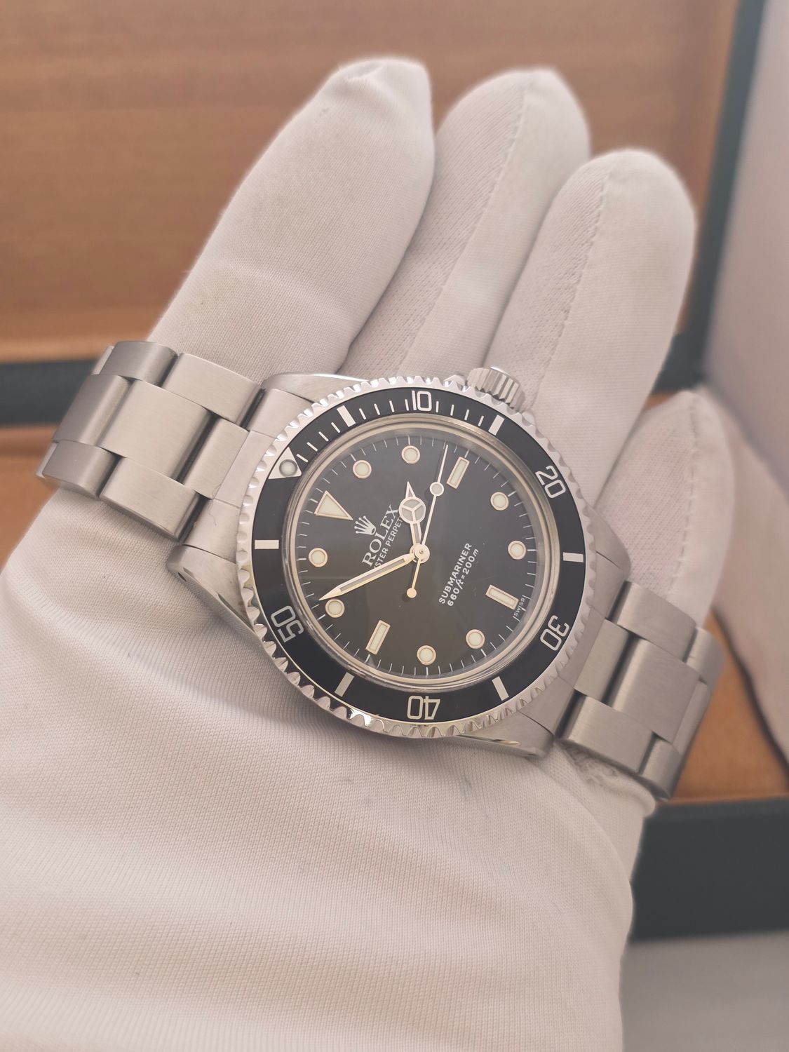 Rolex Submariner 5513 Black Watch, 1987 Full Set, Collectors Set