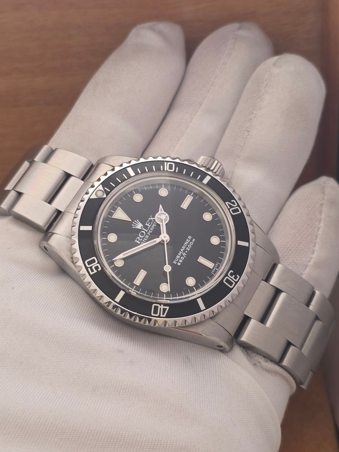 Rolex Submariner 5513 Black Watch, 1987 Full Set, Collectors Set
