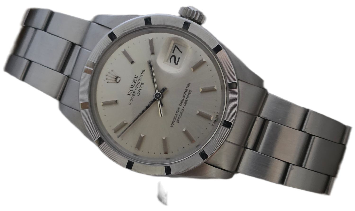 Rolex Oyster Perpetual Date Watch 1501 1971 Automatic Silver Dial, Box &amp; Papers