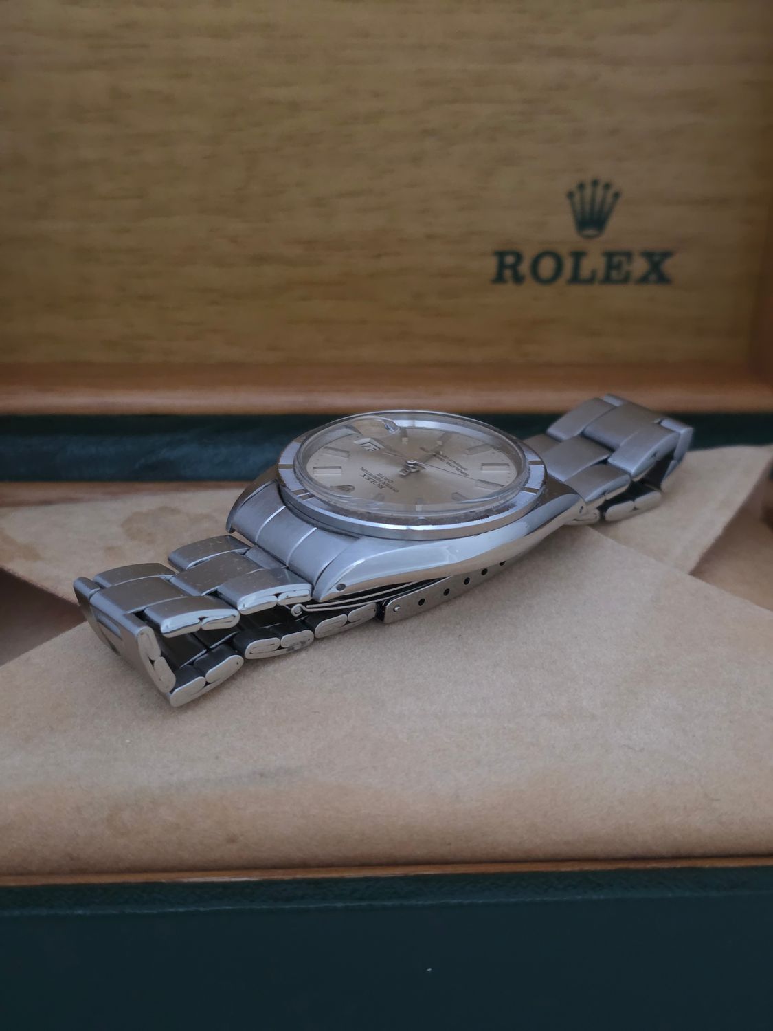 Rolex Oyster Perpetual Date Watch 1501 1971 Automatic Silver Dial, Box &amp; Papers