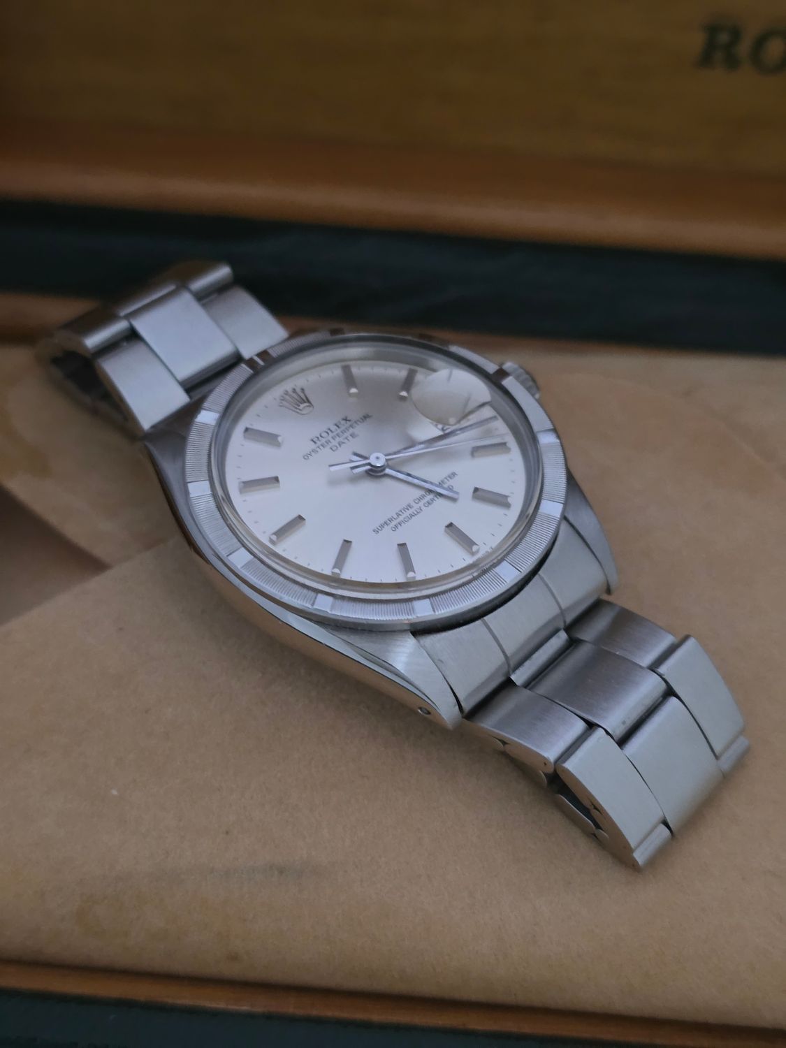 Rolex Oyster Perpetual Date Watch 1501 1971 Automatic Silver Dial, Box &amp; Papers