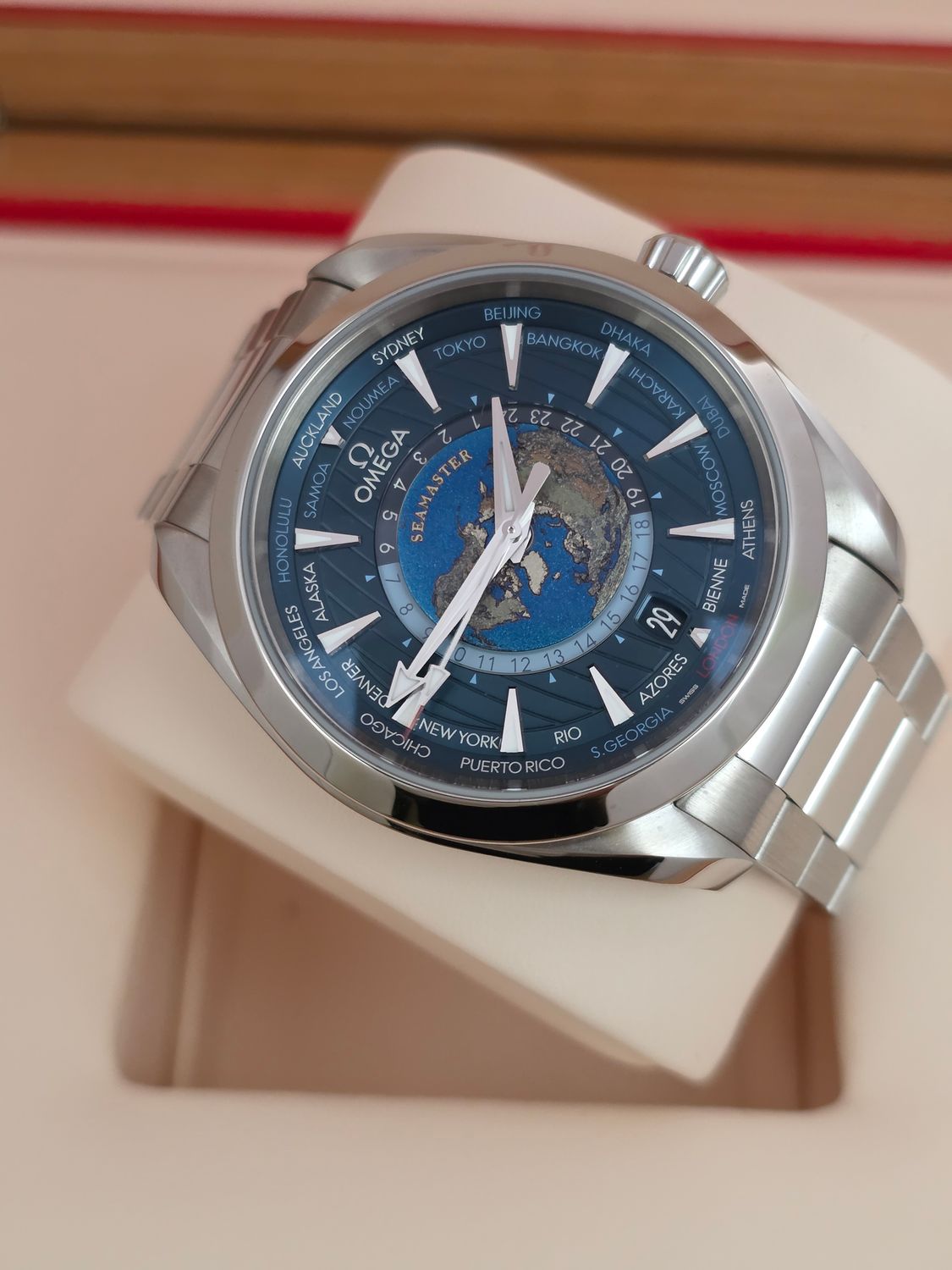Omega Seamaster Aqua Terra World Timer 220.10.43.22.03.001 Full Set 2021