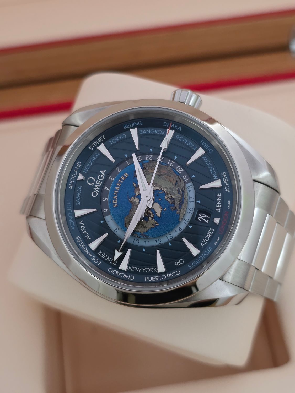 Omega Seamaster Aqua Terra World Timer 220.10.43.22.03.001 Full Set 2021