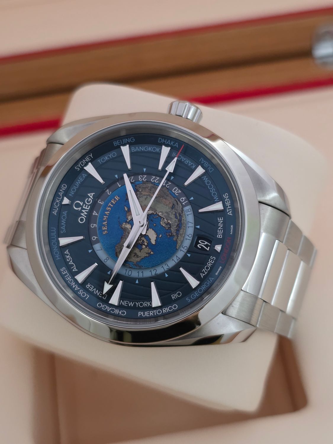 Omega Seamaster Aqua Terra World Timer 220.10.43.22.03.001 Full Set 2021
