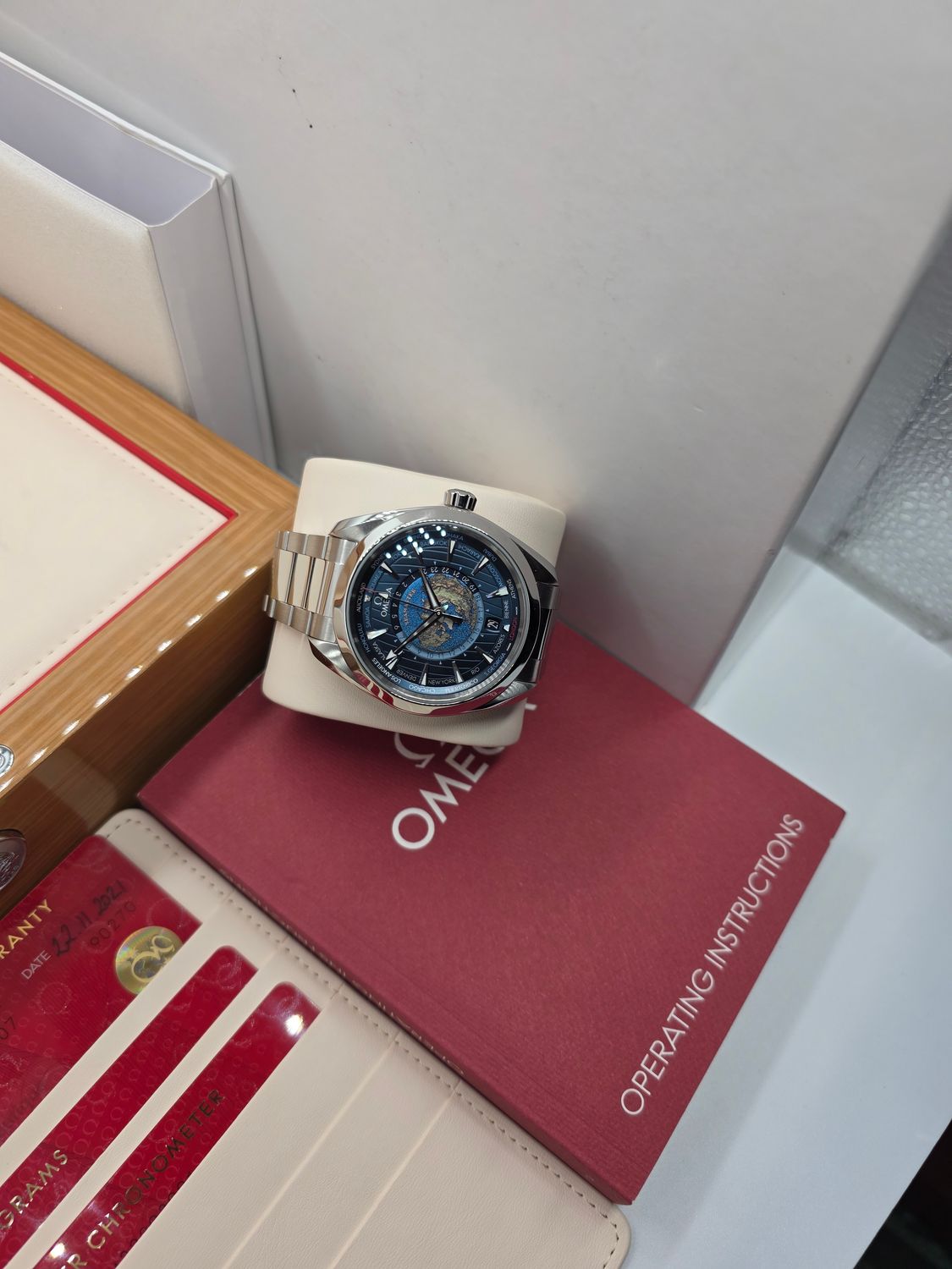 Omega Seamaster Aqua Terra World Timer 220.10.43.22.03.001 Full Set 2021