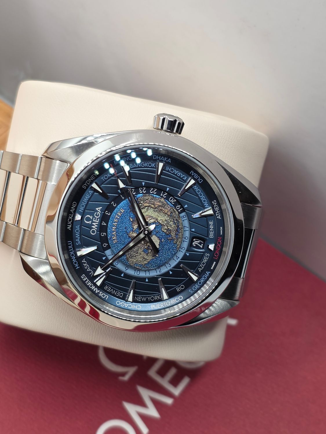 Omega Seamaster Aqua Terra World Timer 220.10.43.22.03.001 Full Set 2021