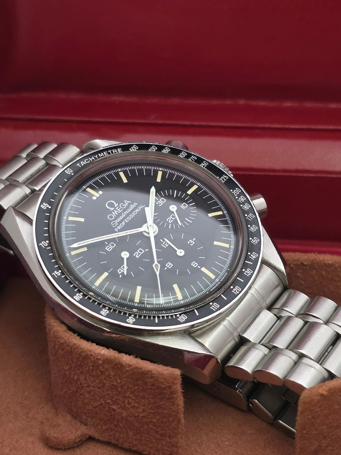 OMEGA Speedmaster 145.022 Chronograph Watch - Circa 1985 in Unpolished Condition