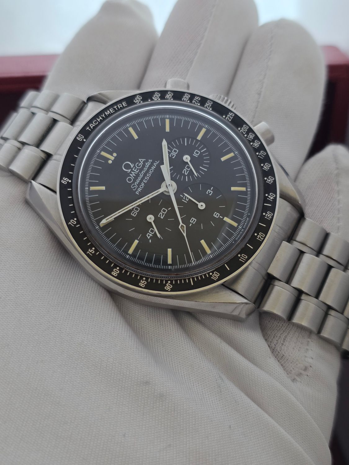 OMEGA Speedmaster 145.022 Chronograph Watch - Circa 1985 in Unpolished Condition