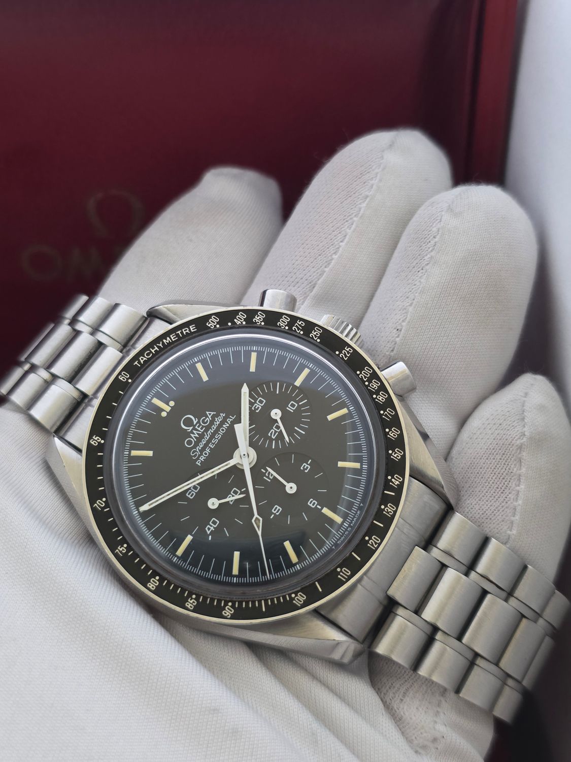 OMEGA Speedmaster 145.022 Chronograph Watch - Circa 1985 in Unpolished Condition
