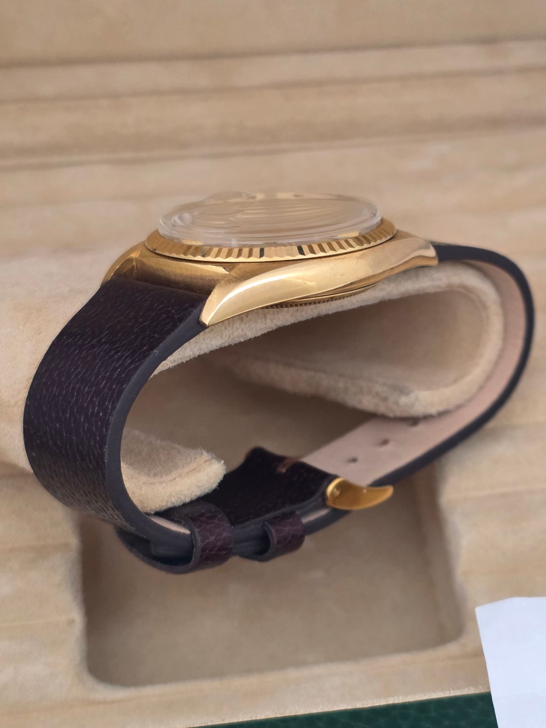 Rolex Datejust Ref 1601 36mm, 1972 Solid 18k Gold, Rare Silver 'Wideboy' Dial