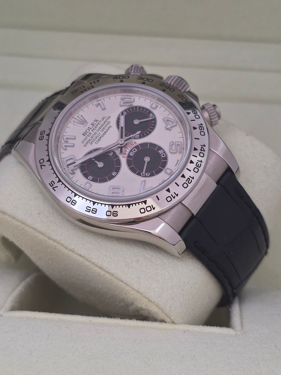 Rolex Daytona 116519, White Gold 40mm, Racing Panda Dial, 2009 Collectors Set