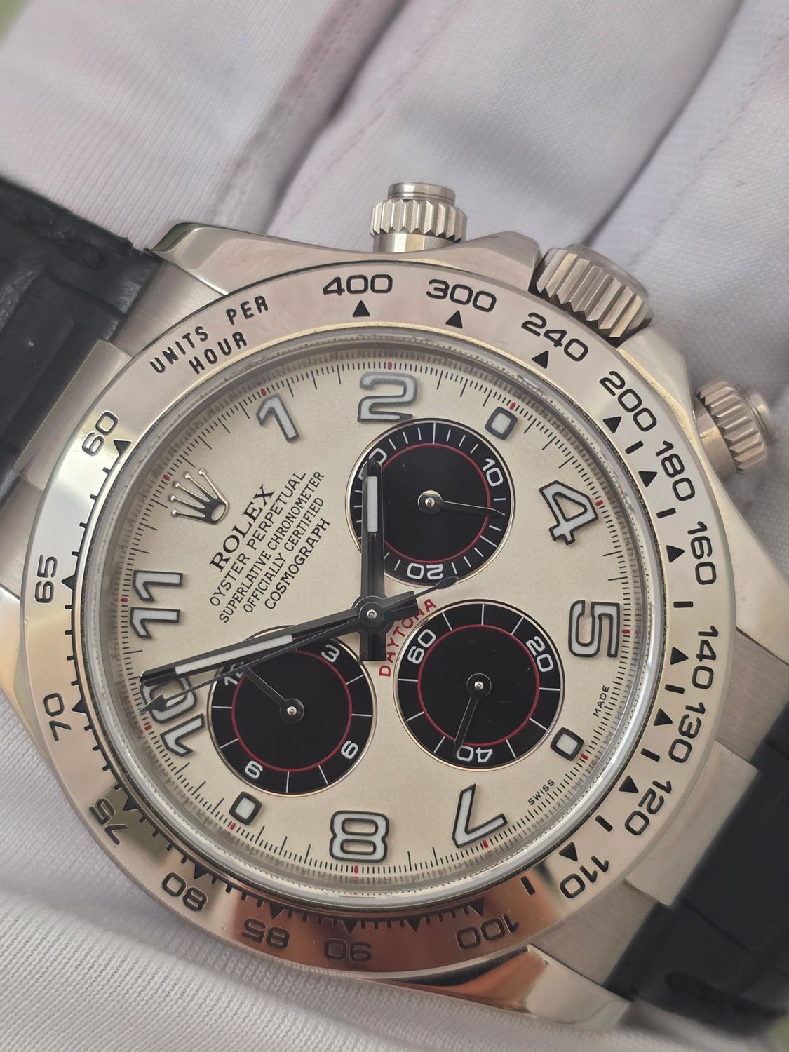 Rolex Daytona 116519, White Gold 40mm, Racing Panda Dial, 2009 Collectors Set