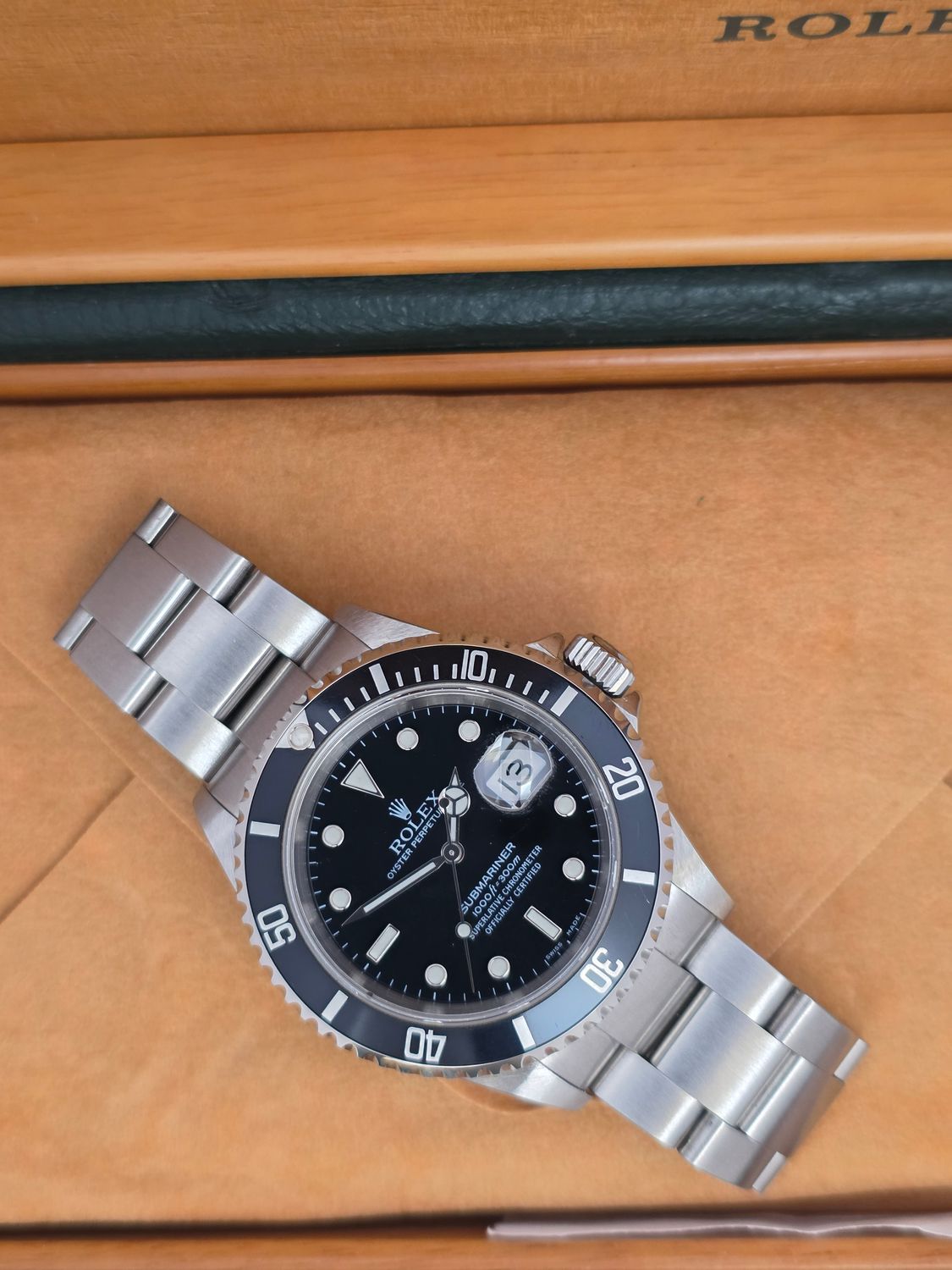 Rolex Submariner Date 16610 40mm Black Bezel, Circa 2003