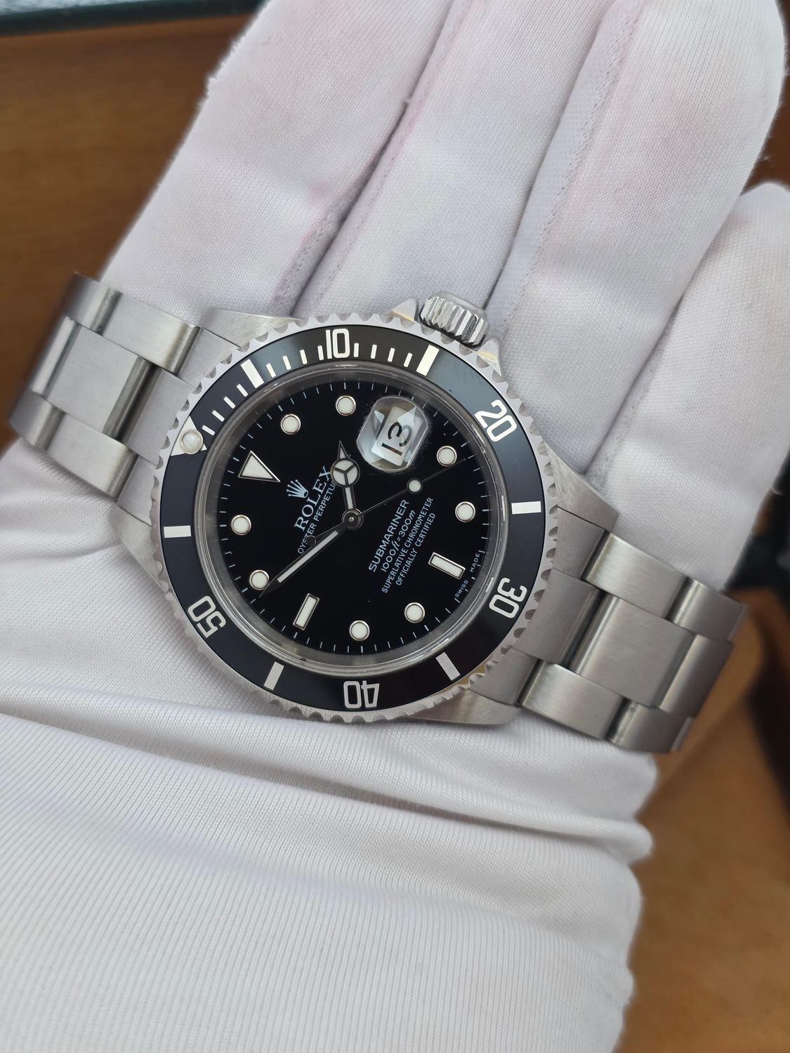 Rolex Submariner Date 16610 40mm Black Bezel, Circa 2003