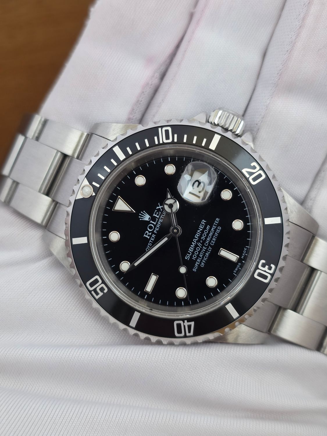 Rolex Submariner Date 16610 40mm Black Bezel, Circa 2003