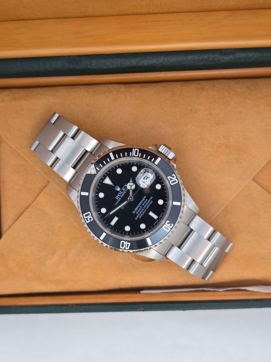 Rolex Submariner Date 16610 40mm Black Bezel, Circa 2003