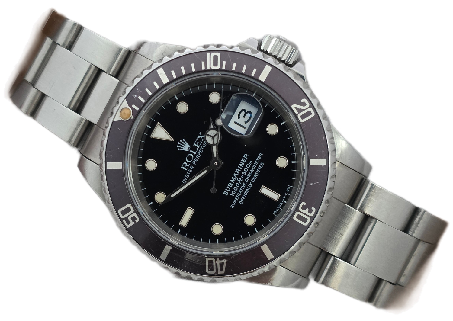 Rolex Submariner Date 16610 40mm Black Bezel, 1998 Full Set