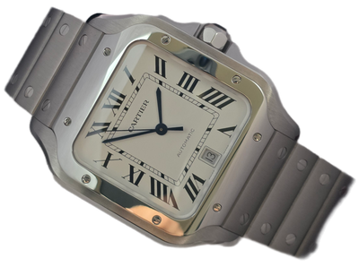 Cartier Santos De Cartier WSSA0018 Large, 2021 Full Set Excellent Condition