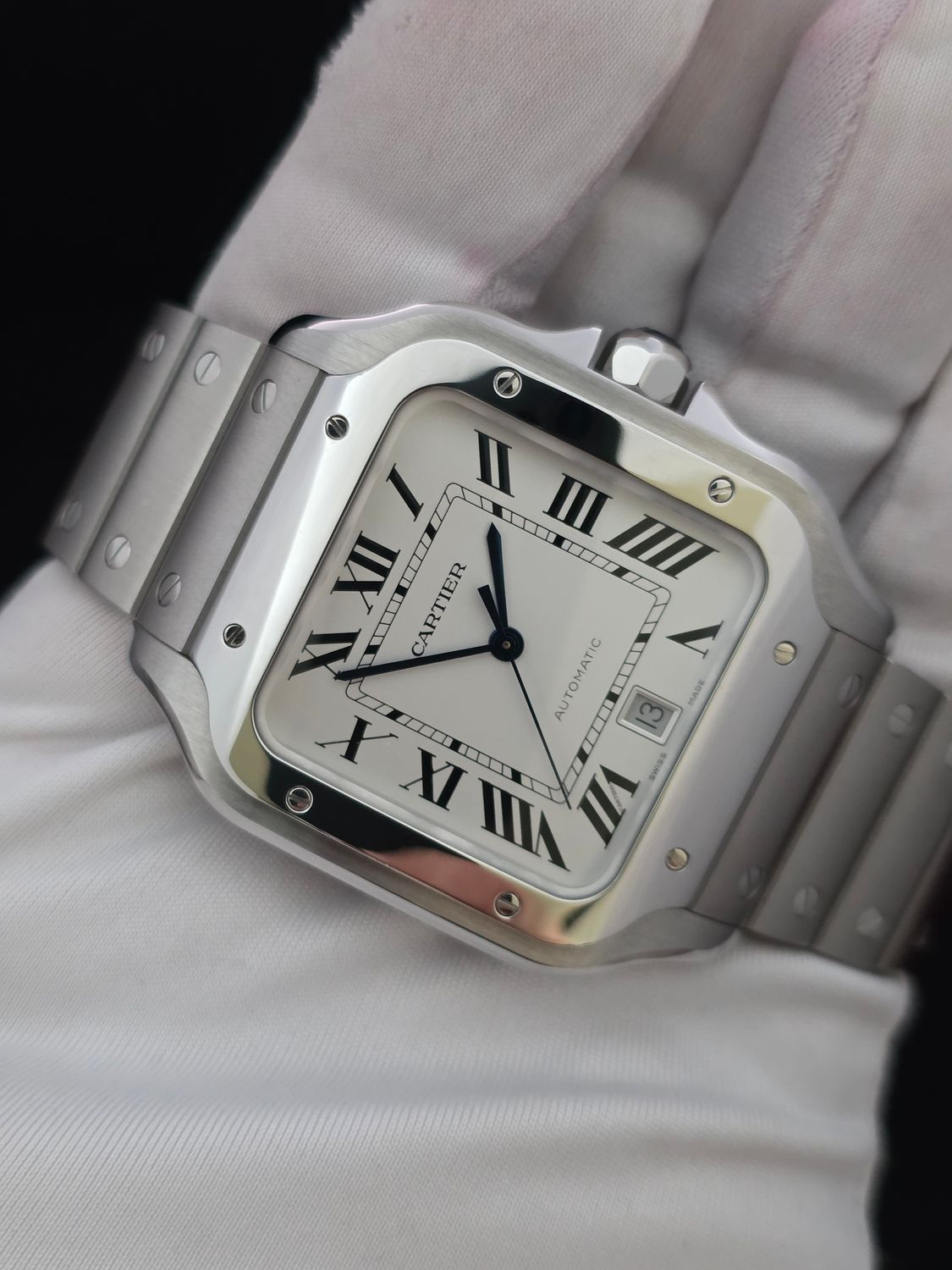 Cartier Santos De Cartier WSSA0018 Large, 2021 Full Set Excellent Condition