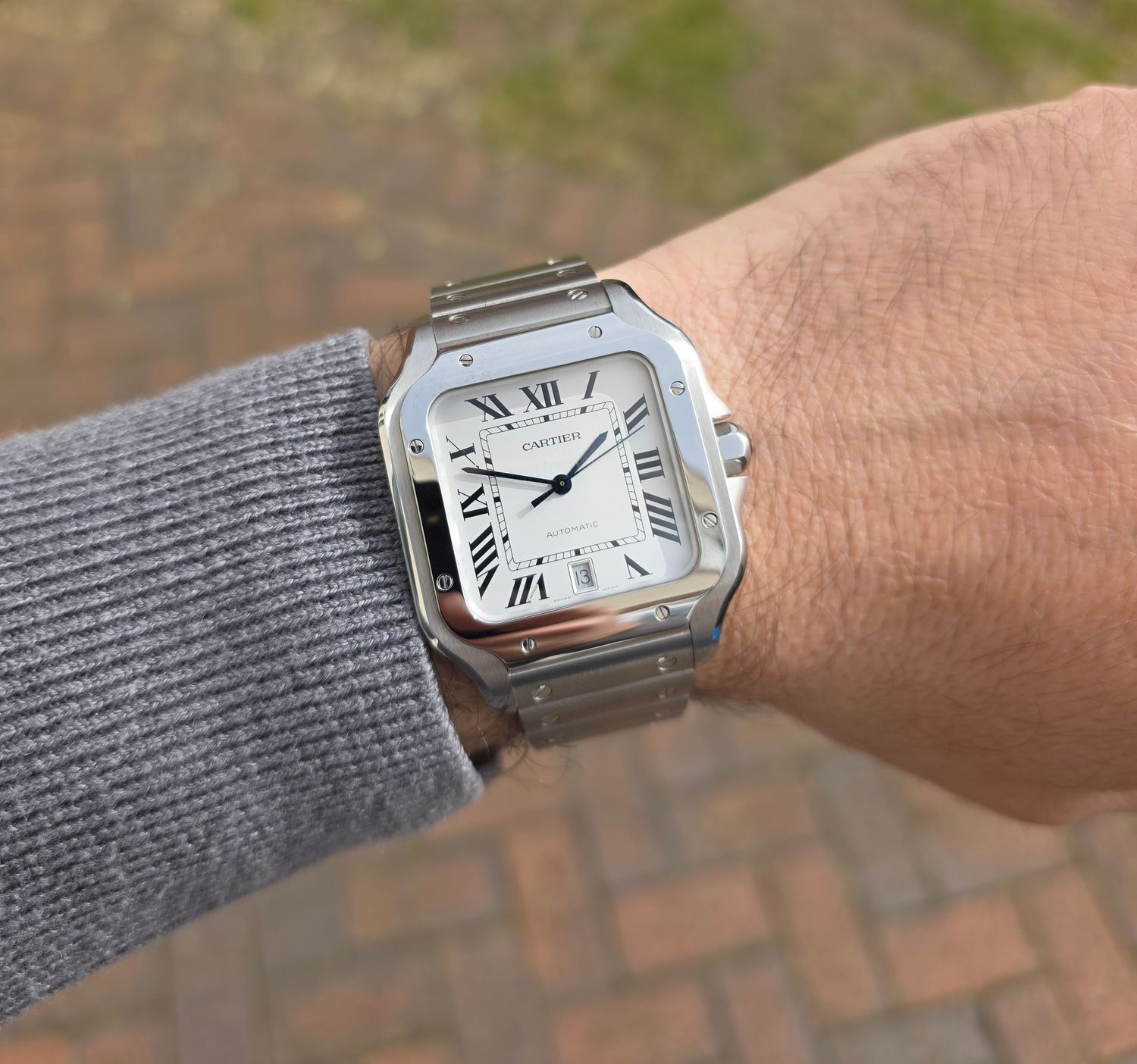 Cartier Santos De Cartier WSSA0018 Large, 2021 Full Set Excellent Condition