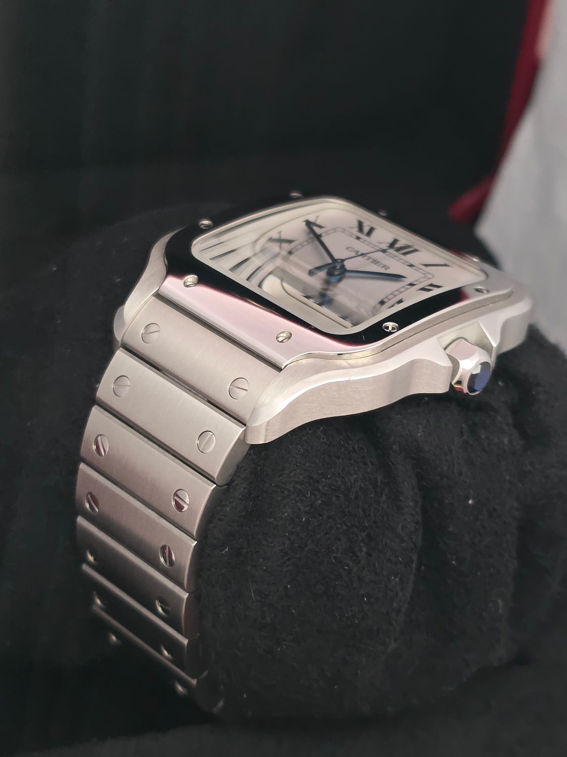 Cartier Santos De Cartier WSSA0018 Large, 2021 Full Set Excellent Condition