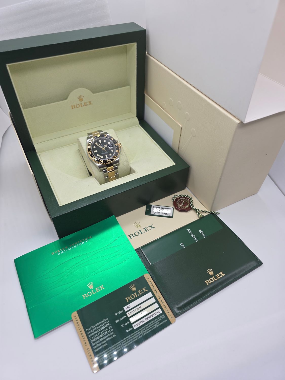 Rolex GMT-Master II Black Watch - 116713LN 2013 Box &amp; Papers,