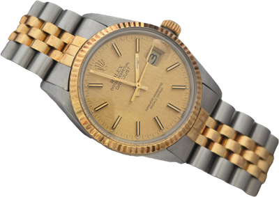Rolex Datejust 16013 Watch - 1984 Linen Dial, Box &amp; Papers