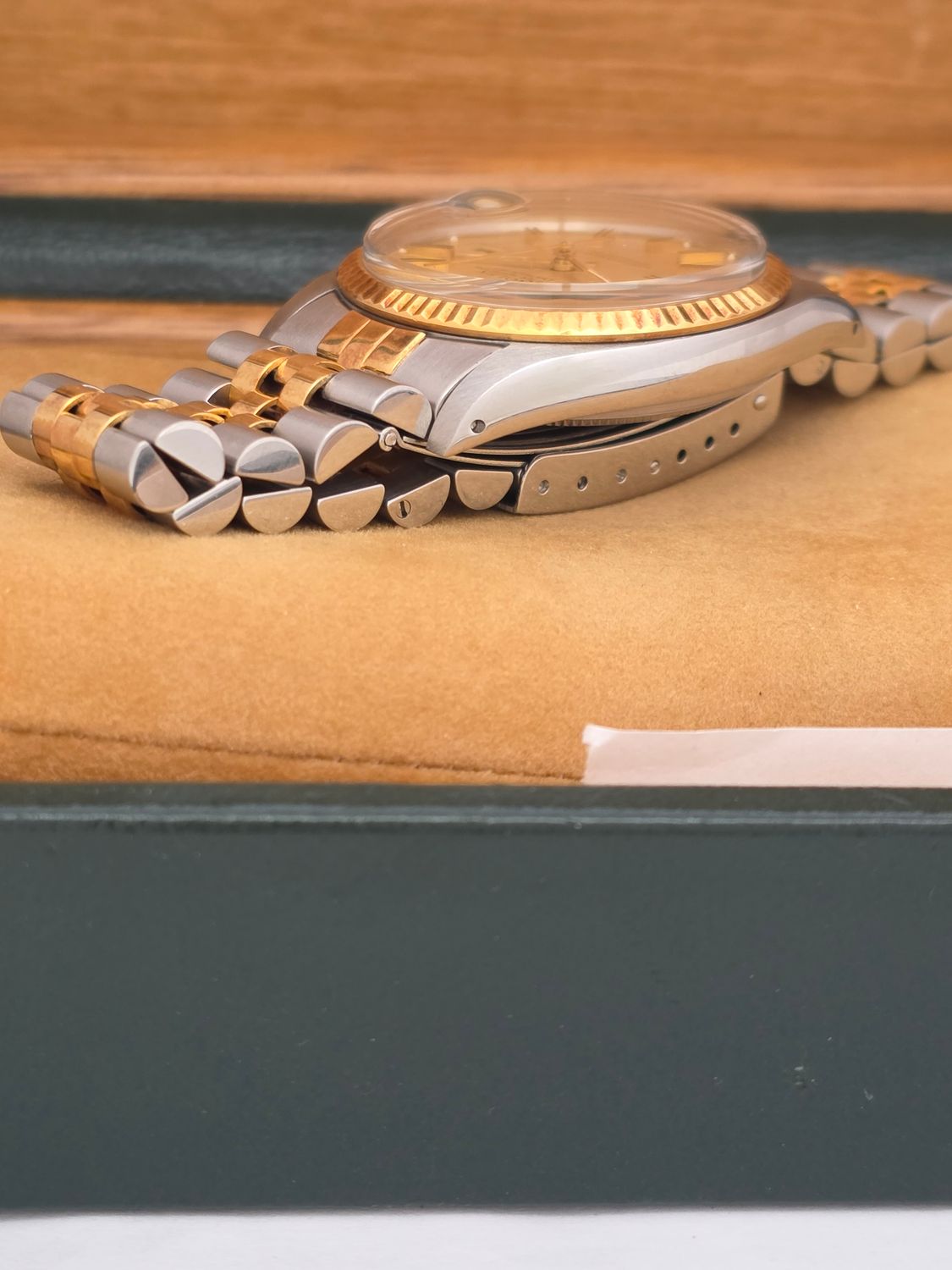 Rolex Datejust 16013 Watch - 1984 Linen Dial, Box &amp; Papers