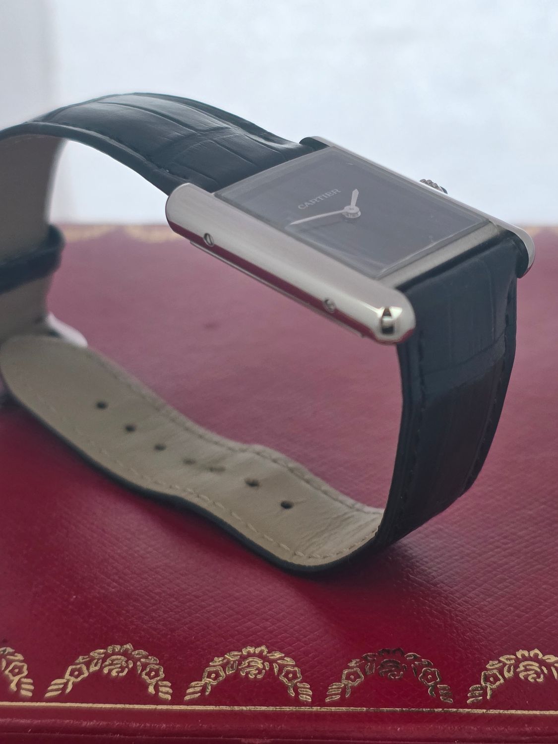 Cartier Tank Must Black Watch - WSTA0072 2022 Large Model Watch, Box &amp; Receipt