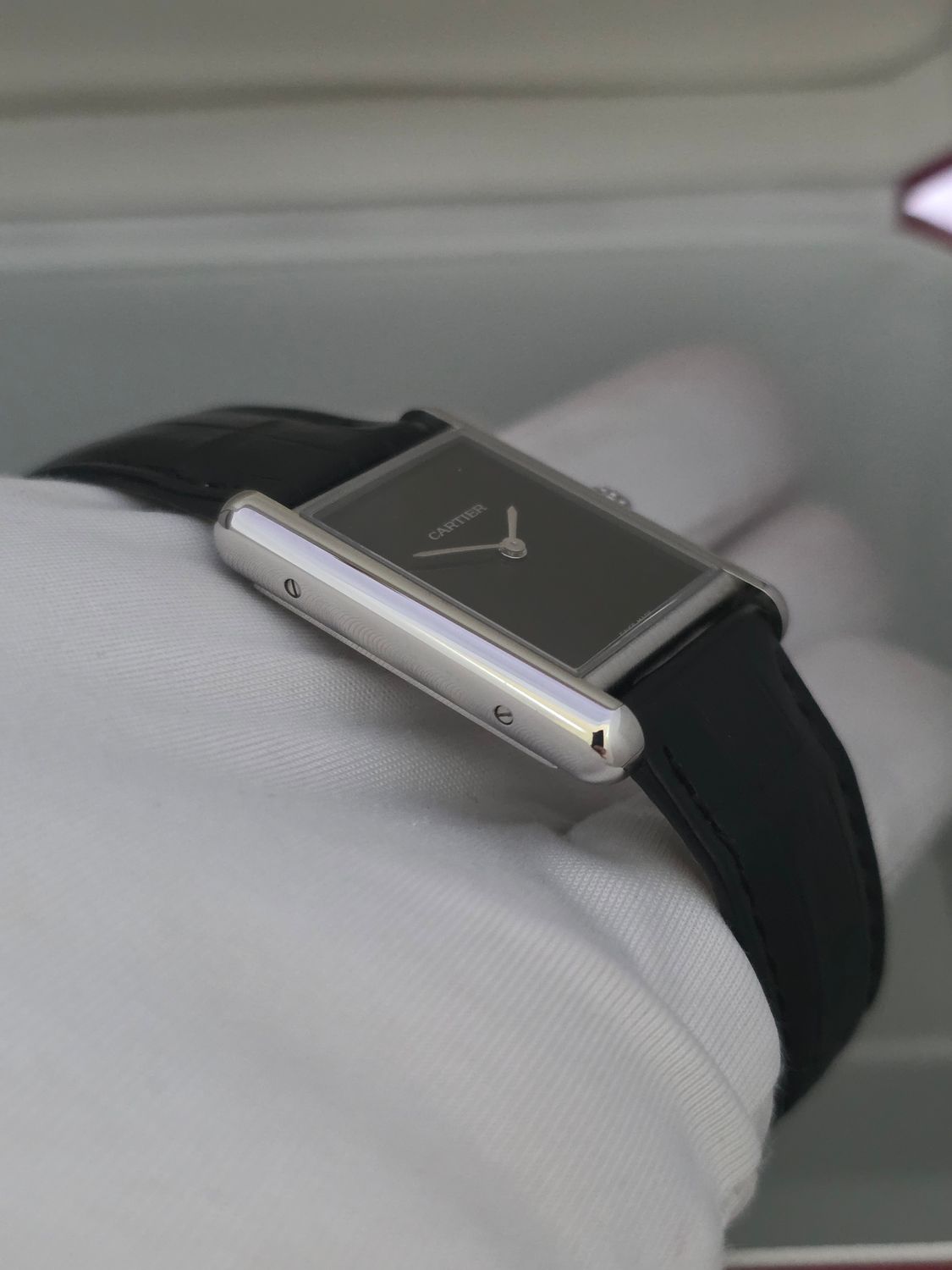 Cartier Tank Must Black Watch - WSTA0072 2022 Large Model Watch, Box &amp; Receipt