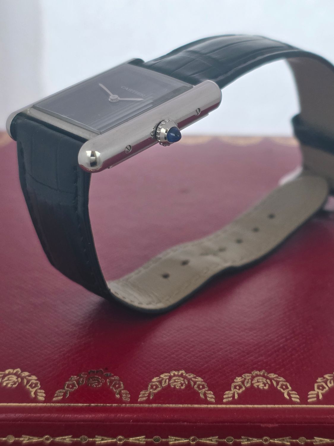 Cartier Tank Must Black Watch - WSTA0072 2022 Large Model Watch, Box &amp; Receipt