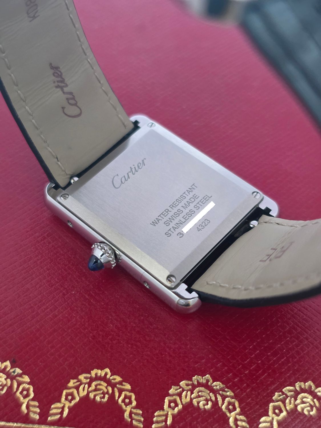 Cartier Tank Must Black Watch - WSTA0072 2022 Large Model Watch, Box &amp; Receipt